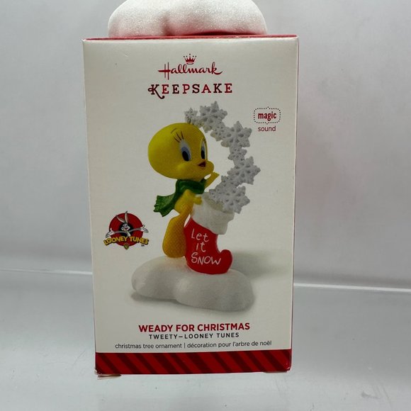 Hallmark Keepsake Ornament Tweety Looney Tunes Weady for Christmas Deck the Hall - Picture 10 of 13